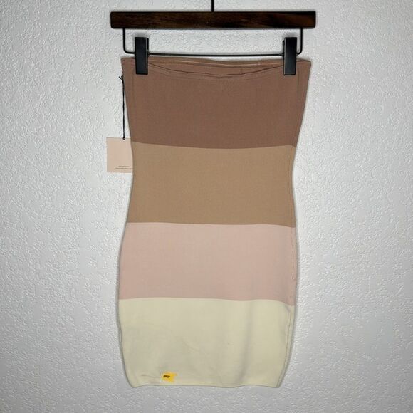 NWT Superdown Perla Ombre Mini Dress in Nude Ombre Revolve Neapolitan Large - Picture 13 of 16